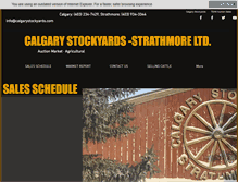 Tablet Screenshot of calgarystockyards.com